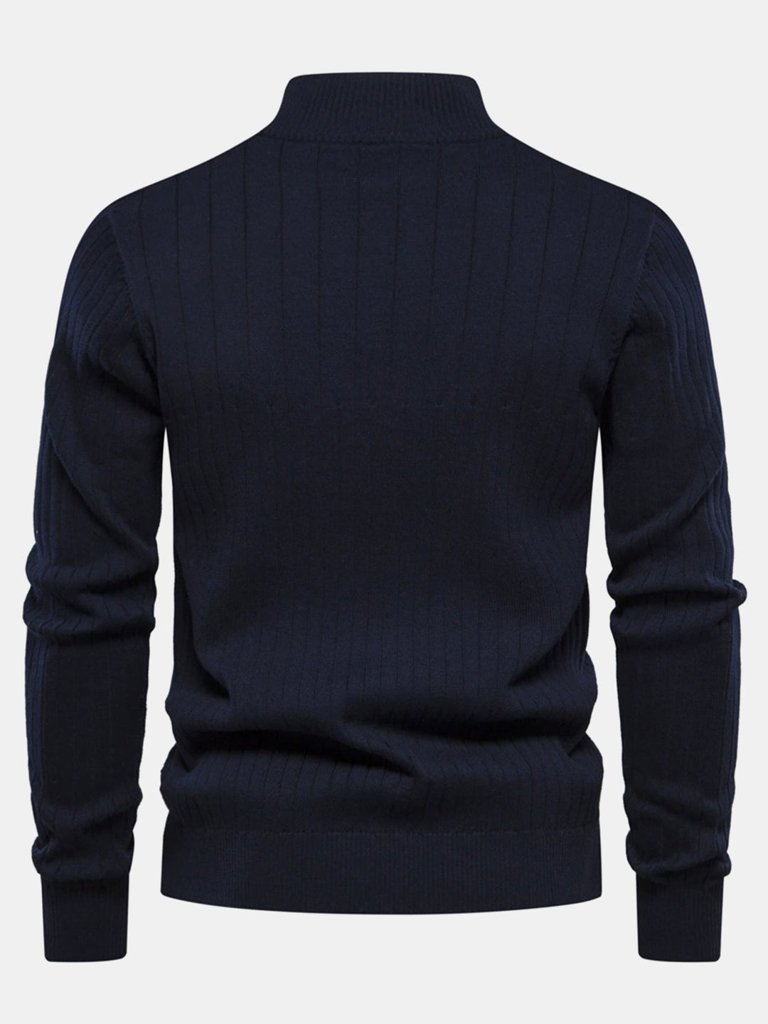 Stripe trui met kwartrits