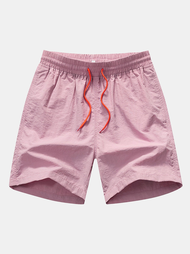 Flamingo Bladprint Overhemd met Knopen & Zwemshorts