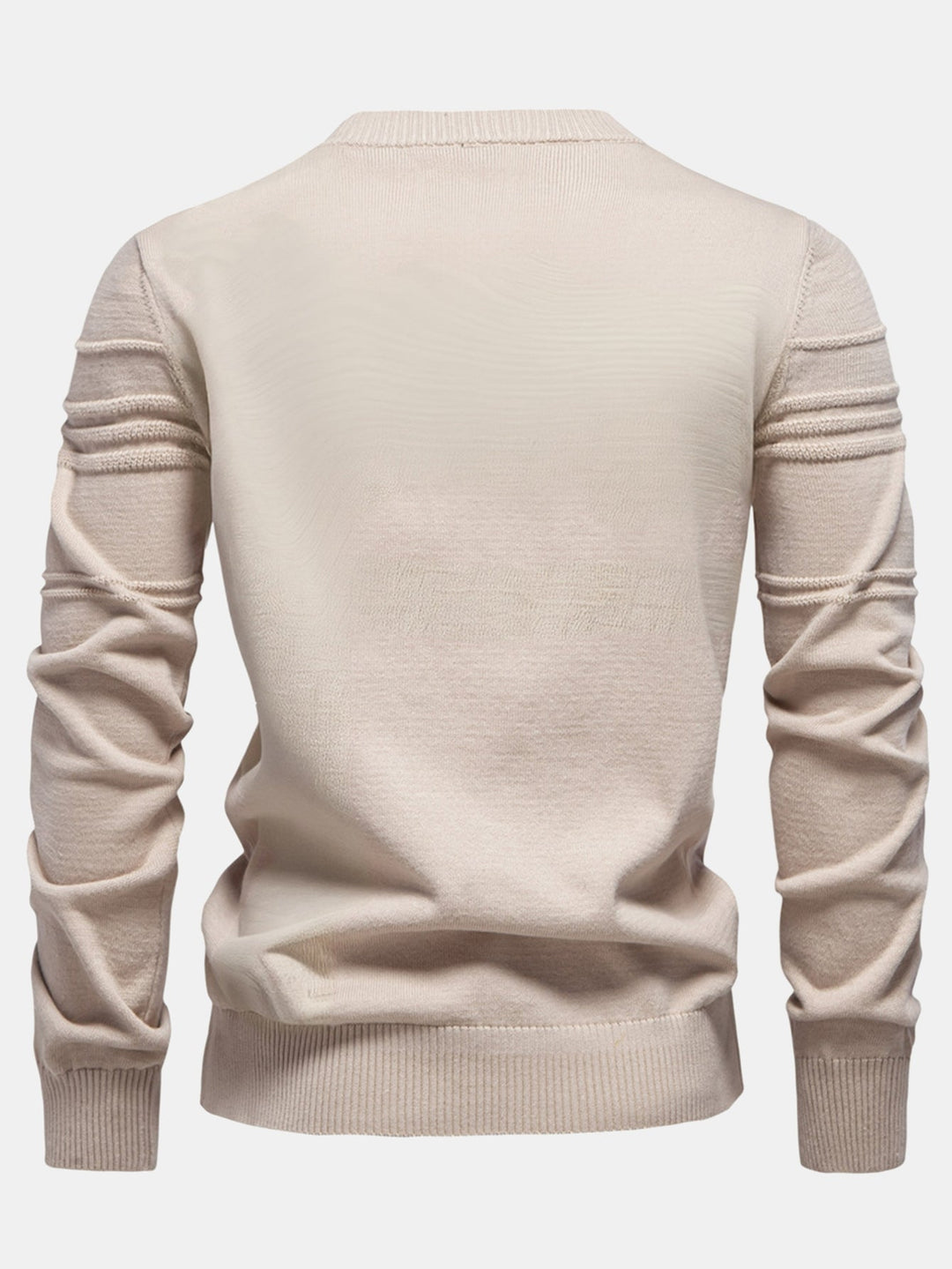 Gestreepte jacquard trui met ronde hals