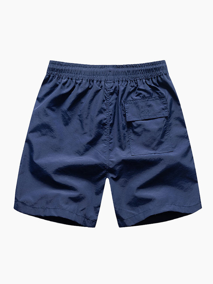 Island Sailing Print Knop-Up Shirt & Zwemshorts