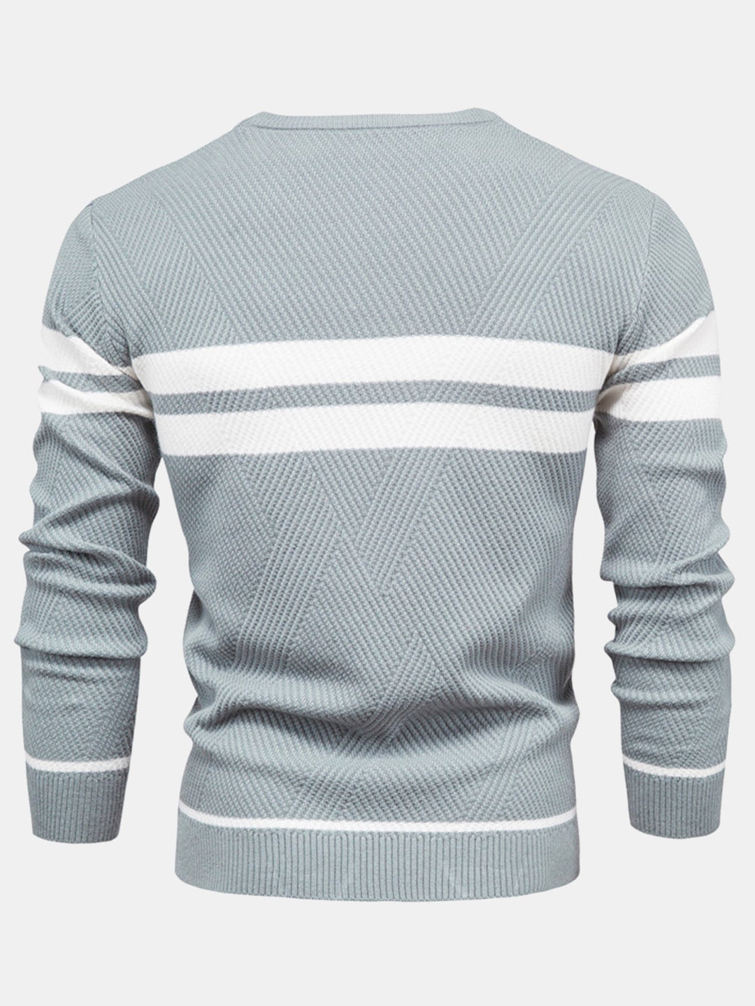 Stripe trui met ronde hals