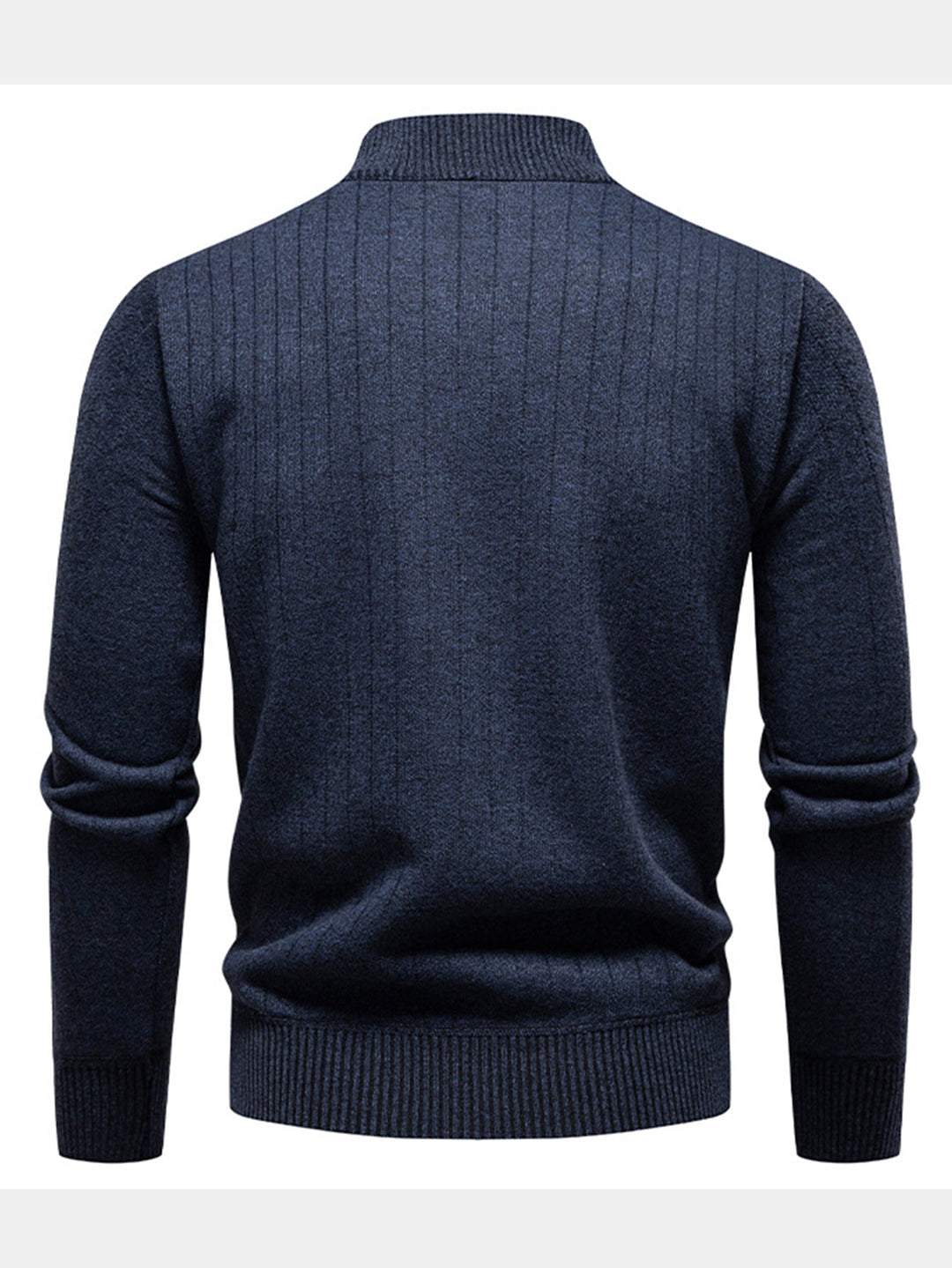 Stripe trui met kwart rits