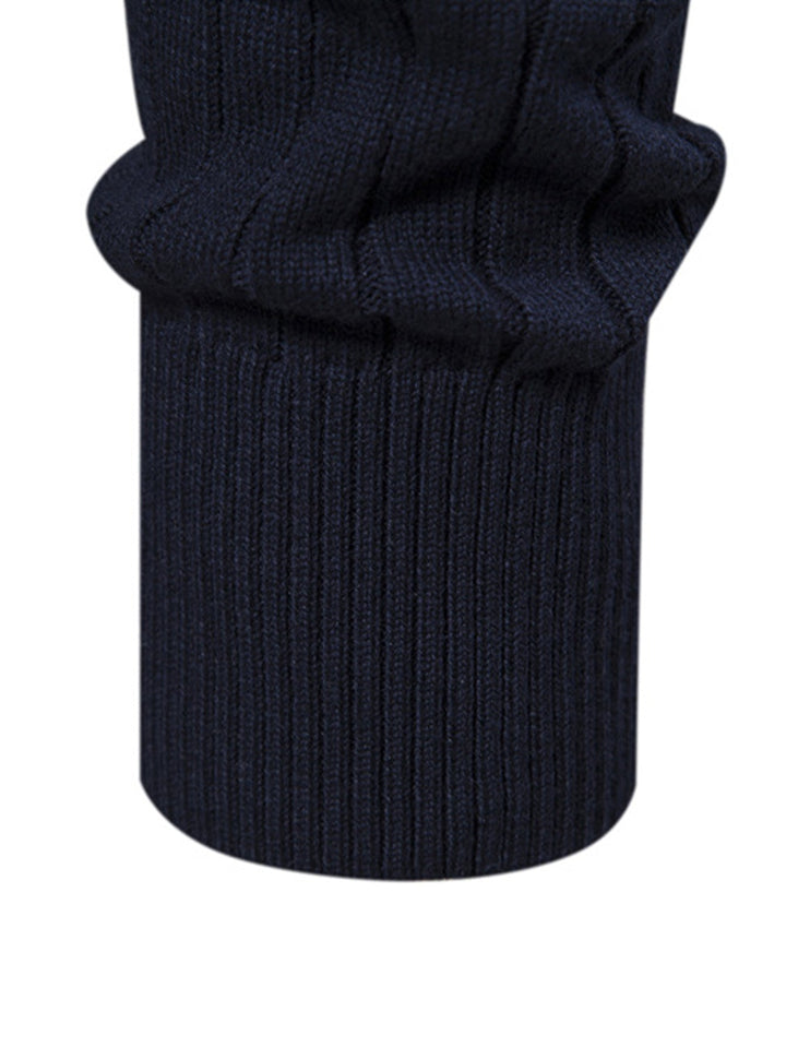 Stripe trui met kwartrits