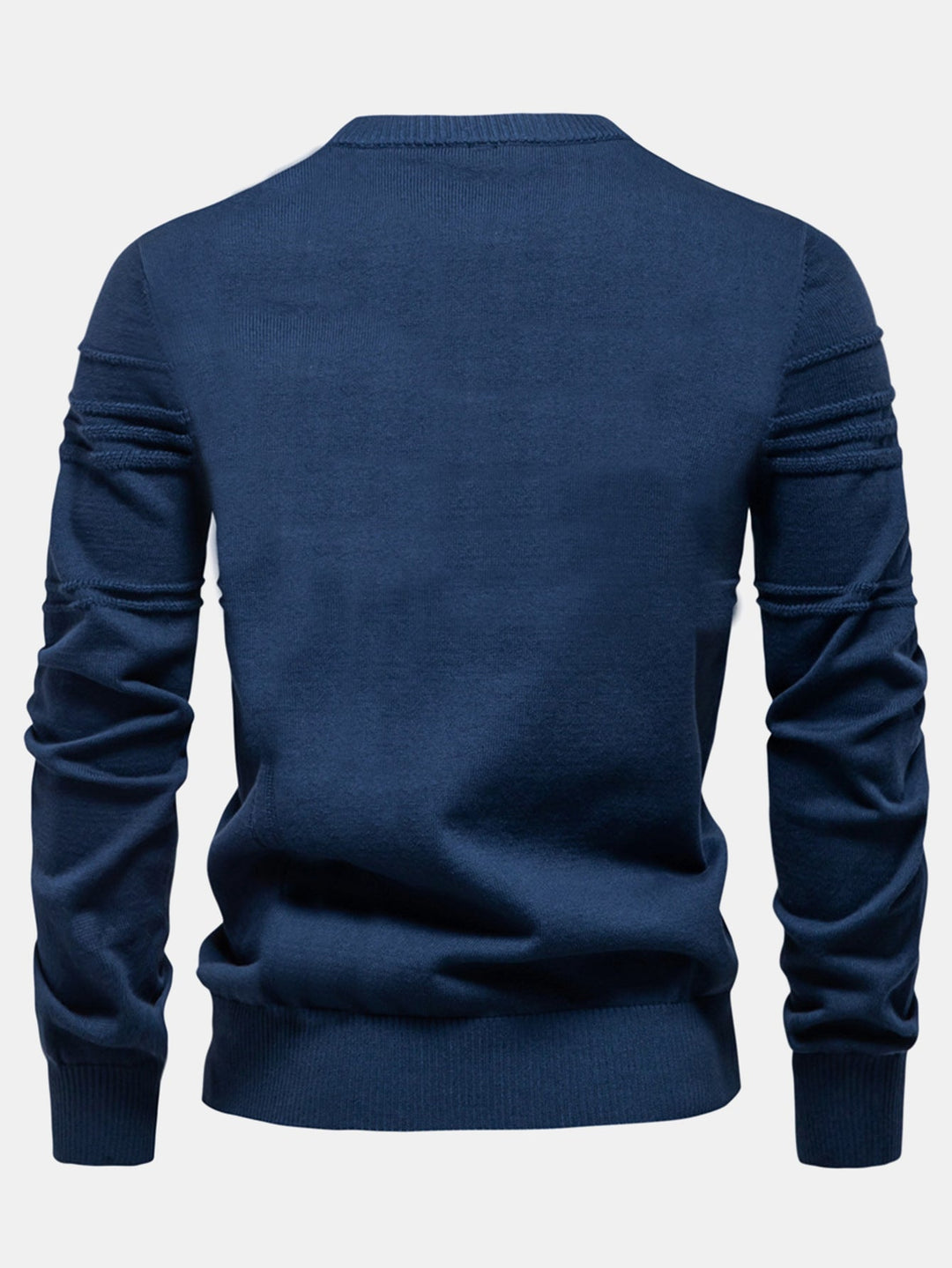 Gestreepte jacquard trui met ronde hals