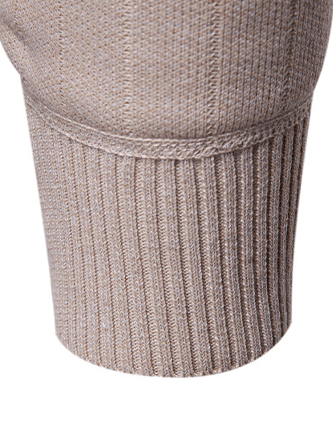Stripe trui met kwart rits