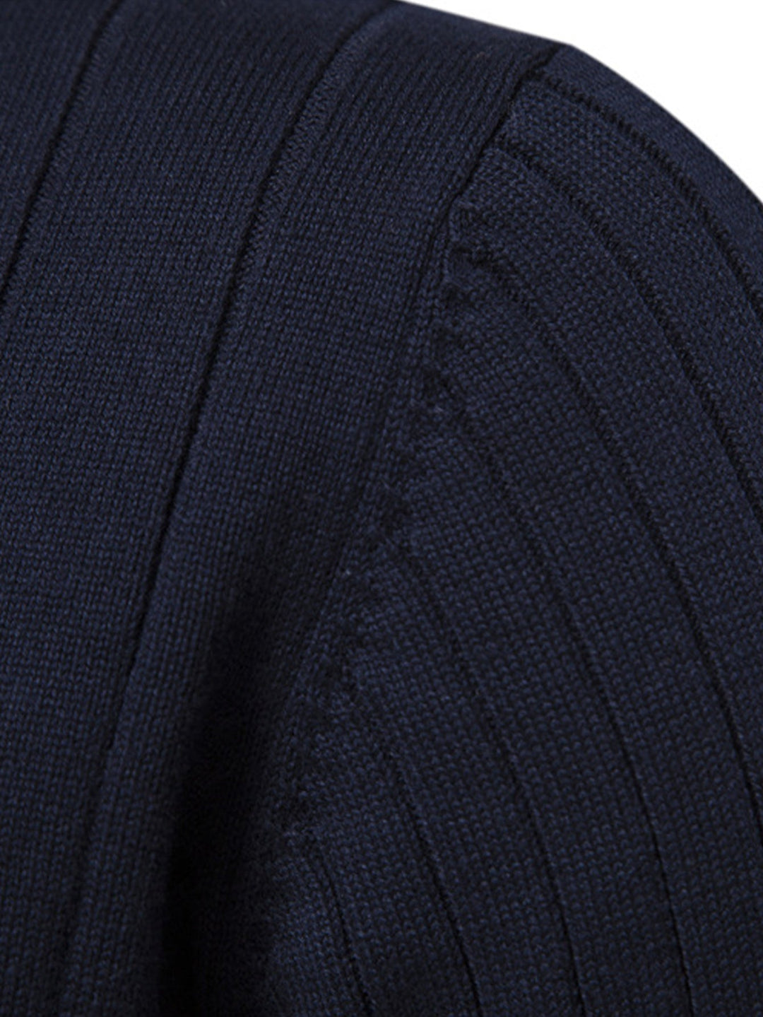 Stripe trui met kwartrits