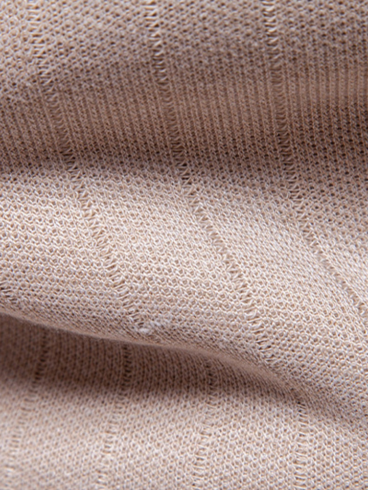 Stripe trui met kwart rits