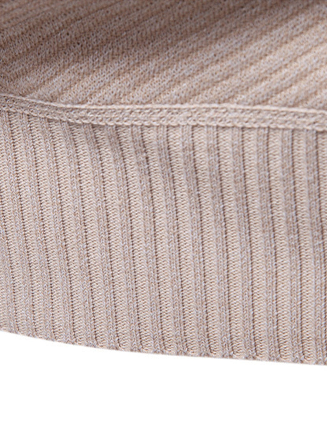 Stripe trui met kwart rits