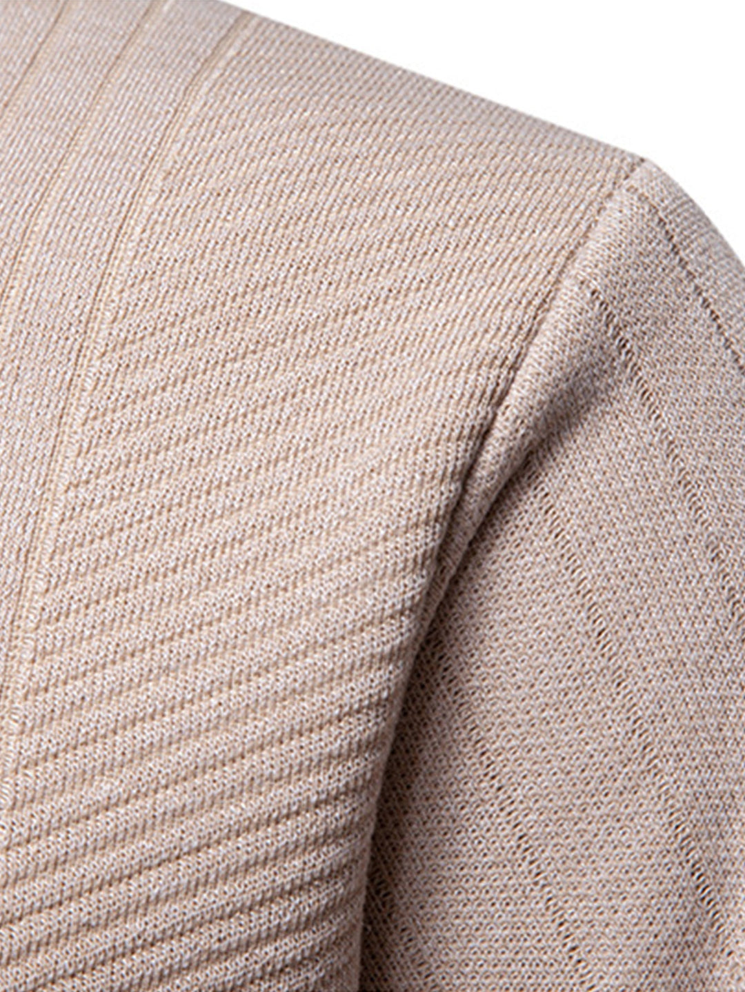 Stripe trui met kwart rits