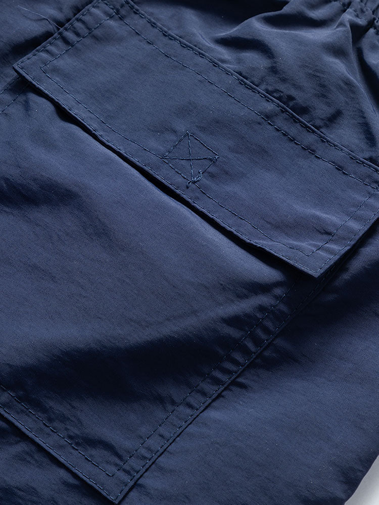 Island Sailing Print Knop-Up Shirt & Zwemshorts