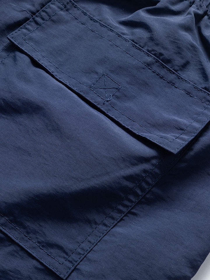Island Sailing Print Knop-Up Shirt & Zwemshorts