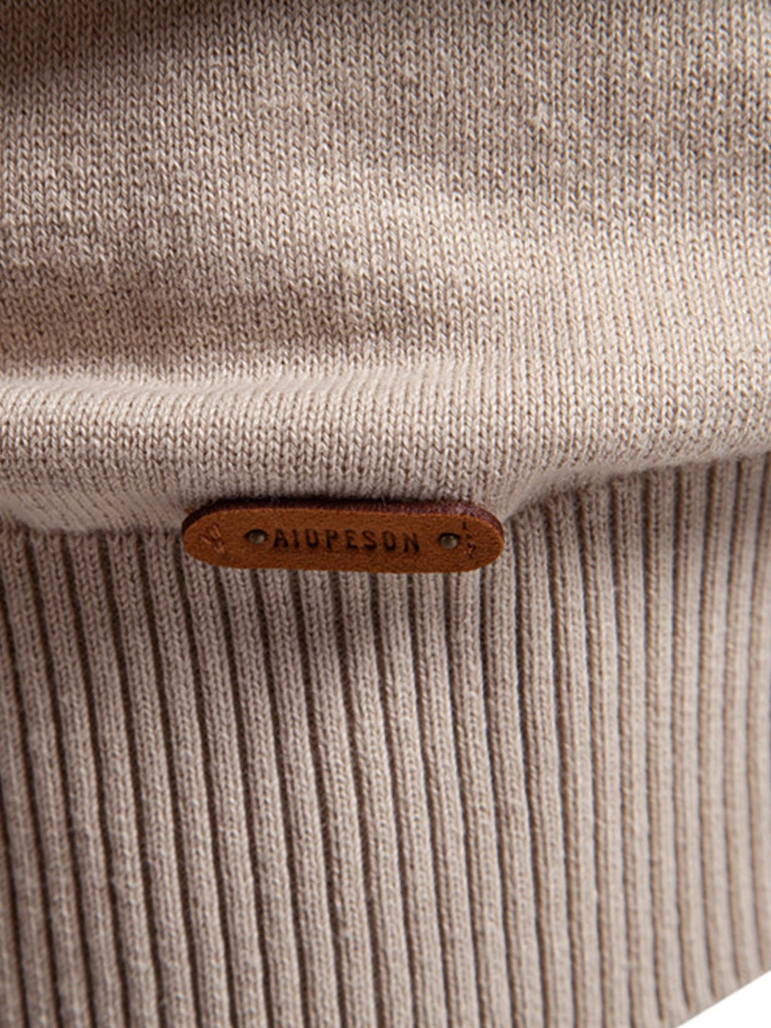 Gestreepte jacquard trui met ronde hals