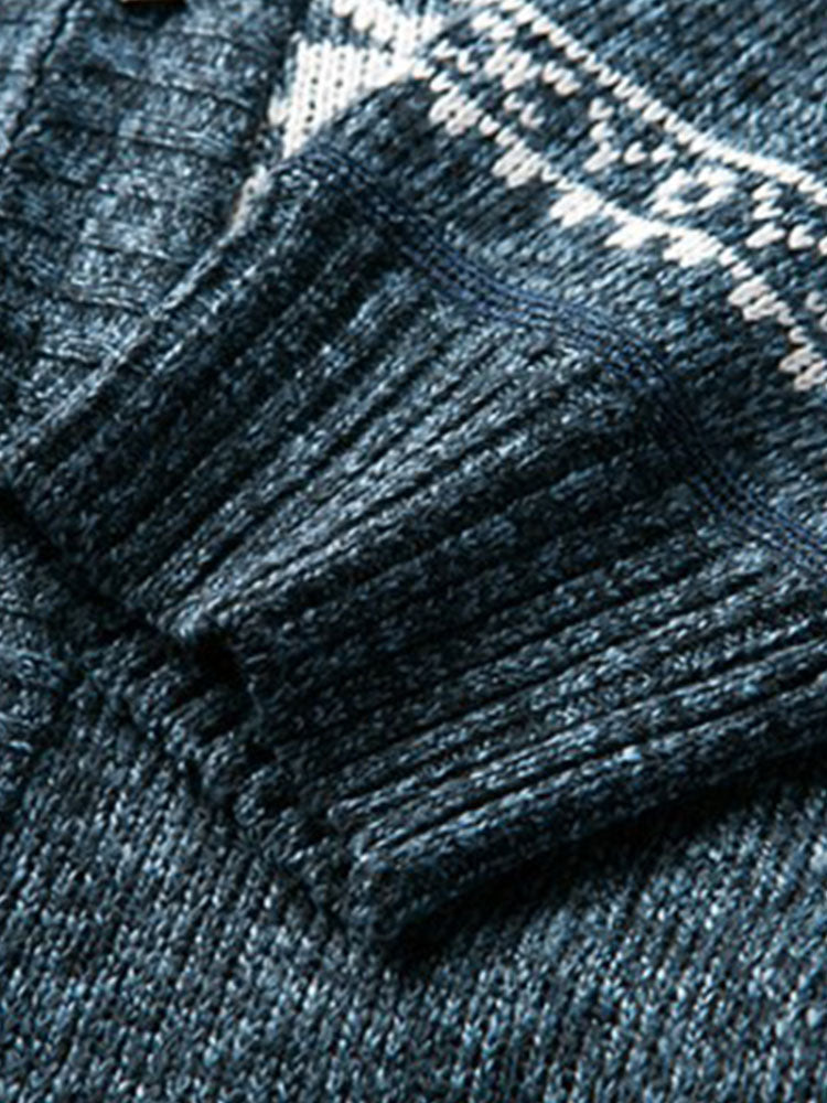 Geometrie Zip Up Trui