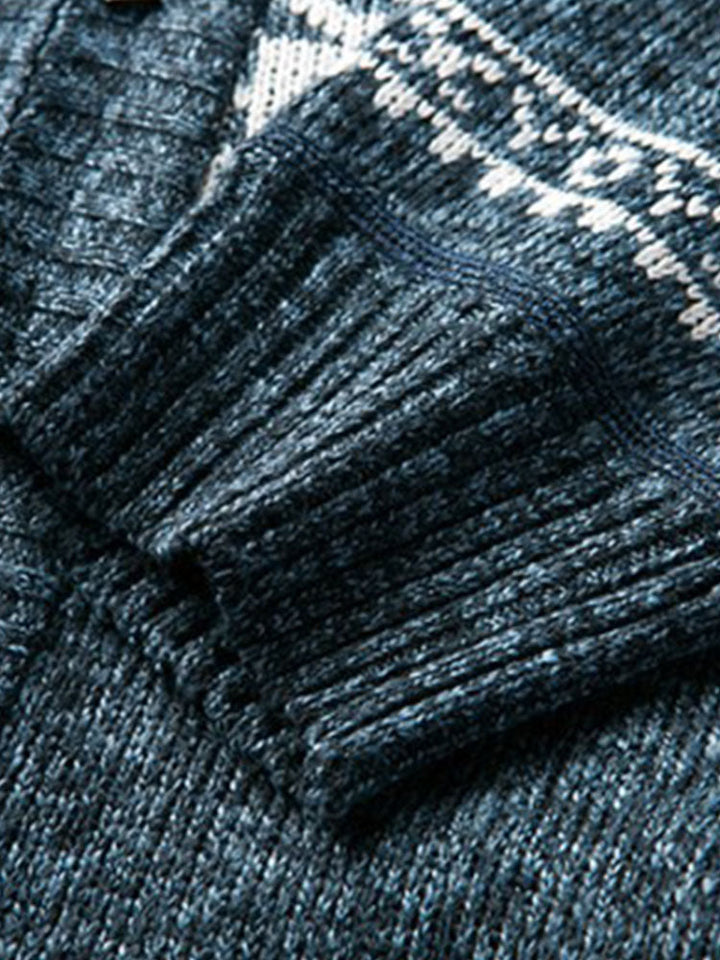 Geometrie Zip Up Trui