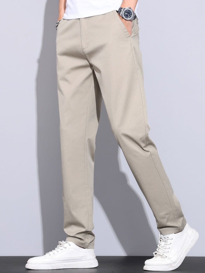 Rechte broek met elastische taille