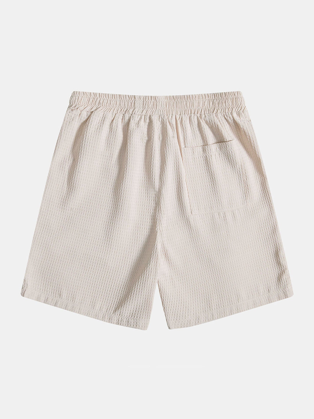 Wafel Polo Kraag Shirt Met Zak & Wafel Korte Broek