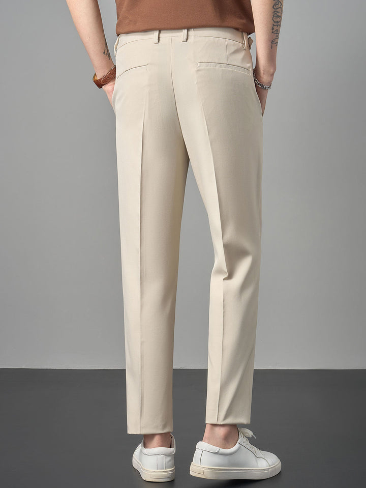 Slim Fit taps toelopende Naples broek