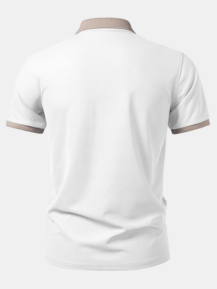 Contrast Collar Polo