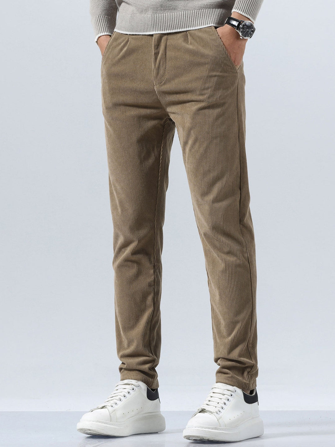 Slim Fit Corduroy Broek