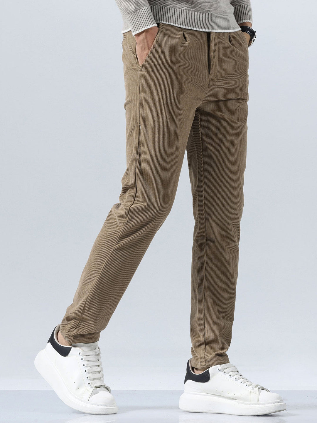 Slim Fit Corduroy Broek