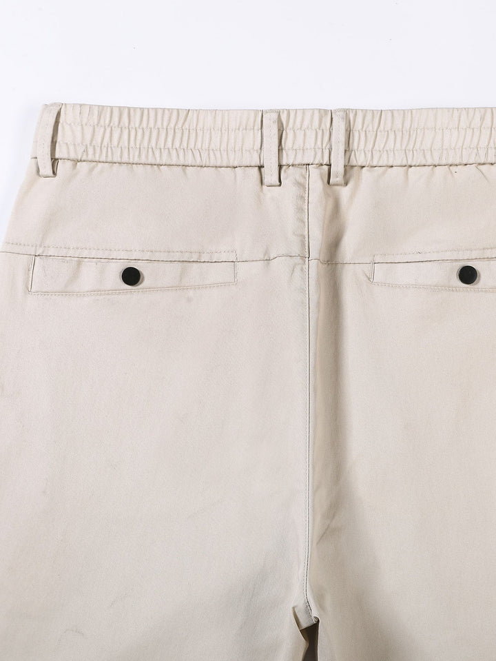 Rechte broek met elastische taille