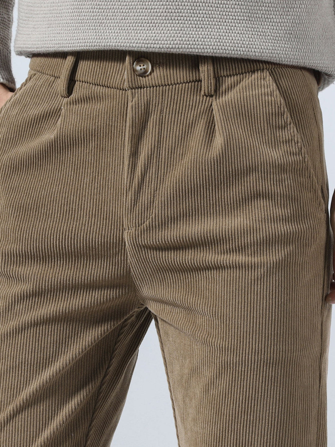 Slim Fit Corduroy Broek