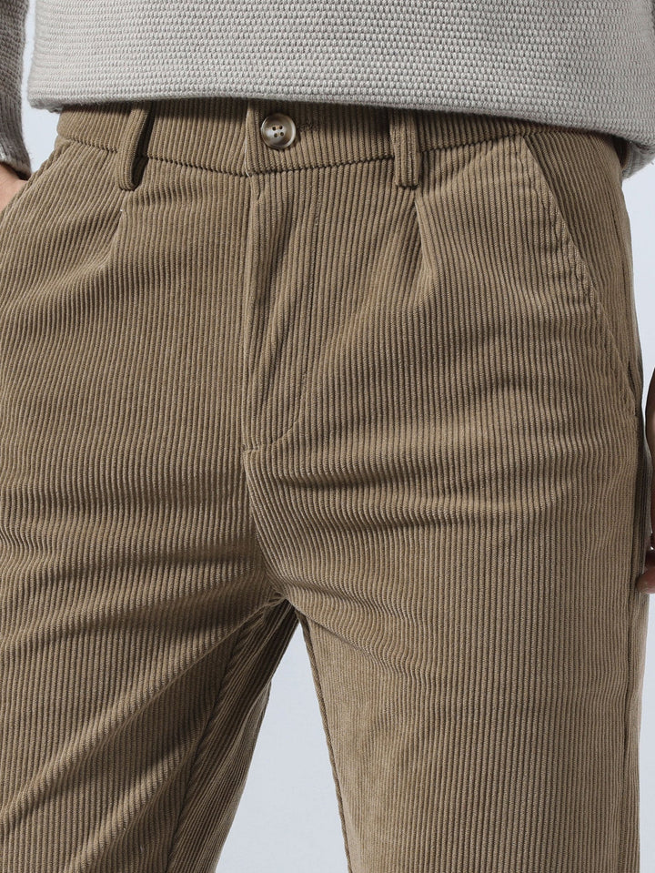 Slim Fit Corduroy Broek