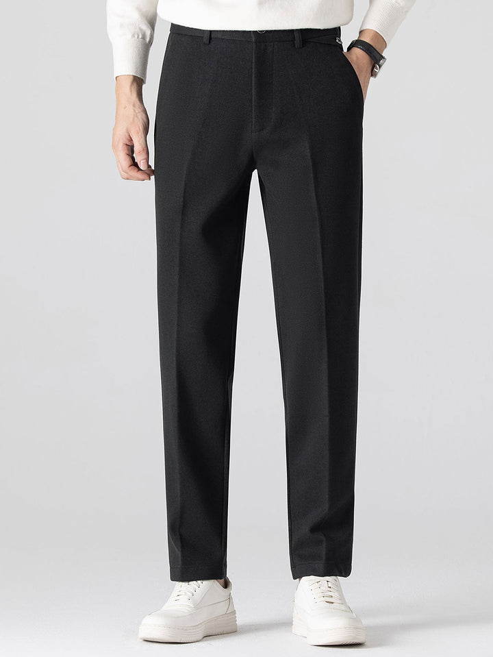 Wolachtige rechte pijpen broek