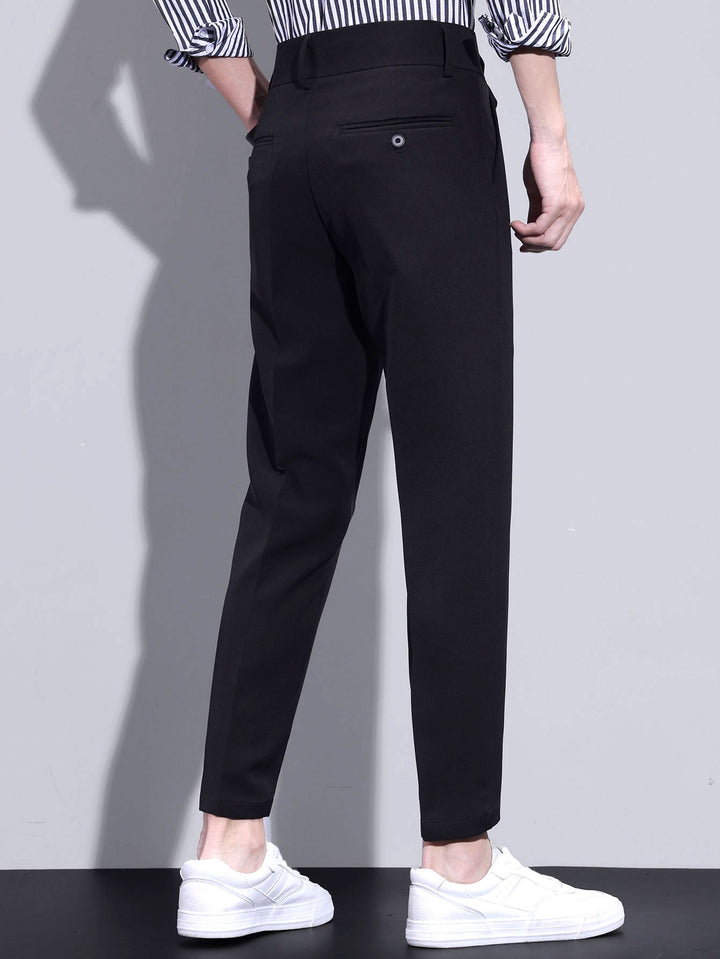 Slim Fit taps toelopende cropped broek