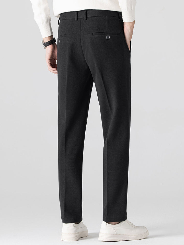 Wolachtige rechte pijpen broek