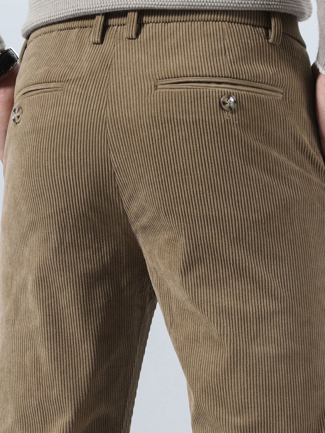 Slim Fit Corduroy Broek