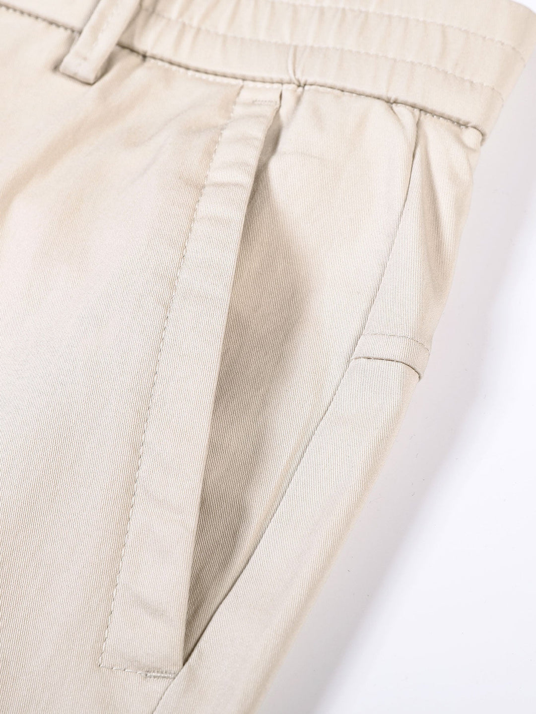 Rechte broek met elastische taille