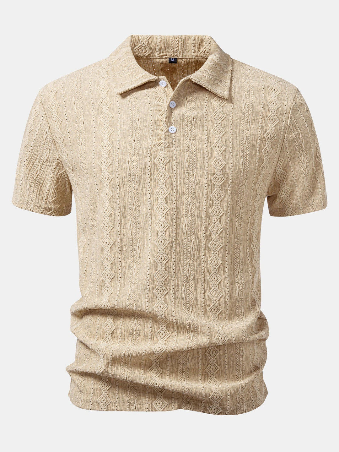 Geometric Jacquard Polo