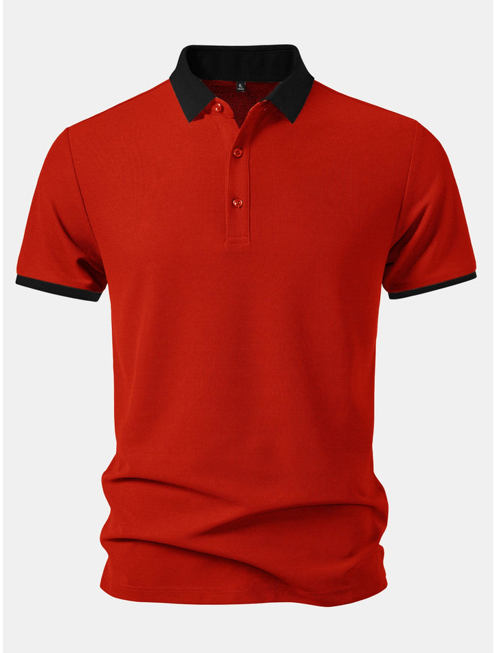 Contrast Collar Polo