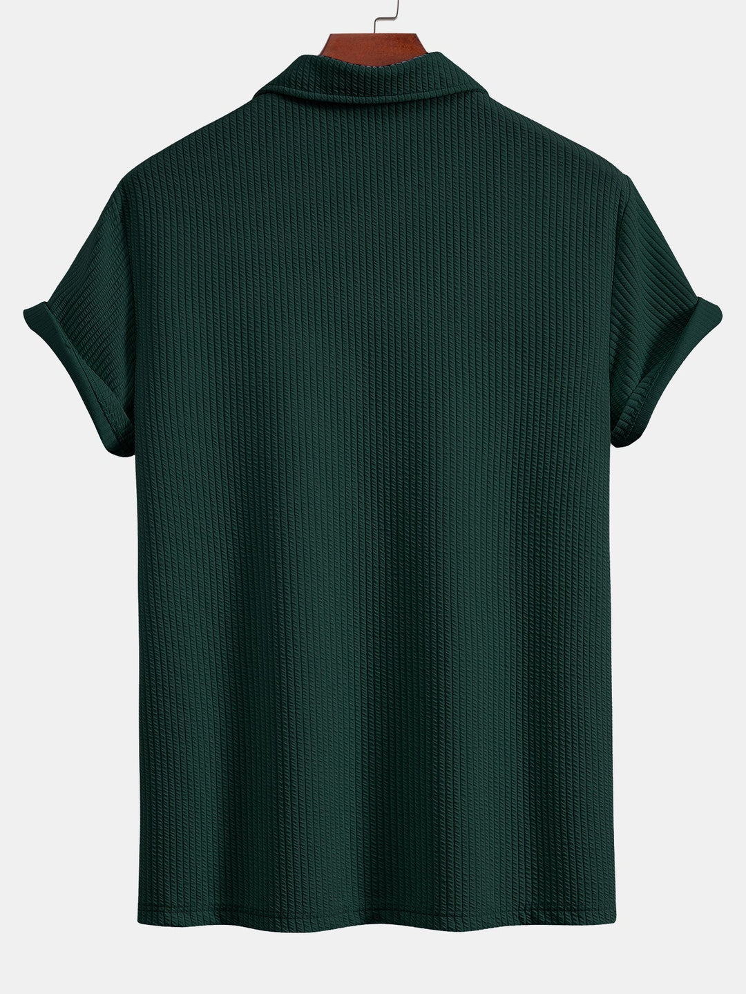 Korte Mouwen V-Hals Ribbel Polo & Rechte Ribbel Broek