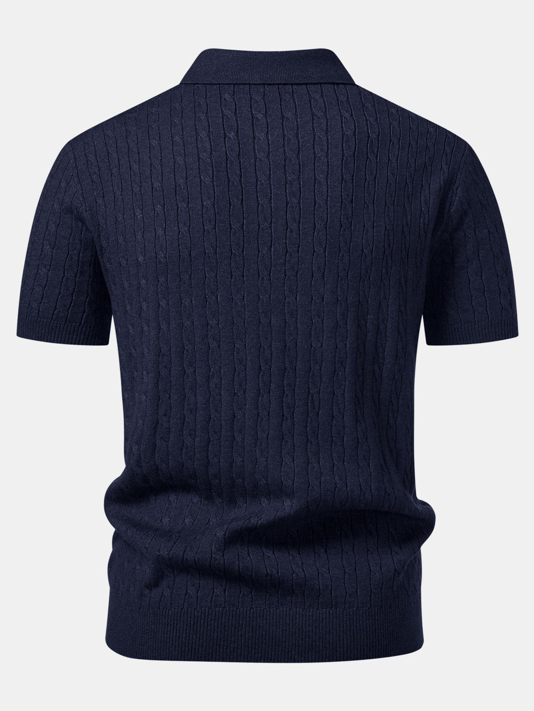 Twisted Jacquard Knit Polo