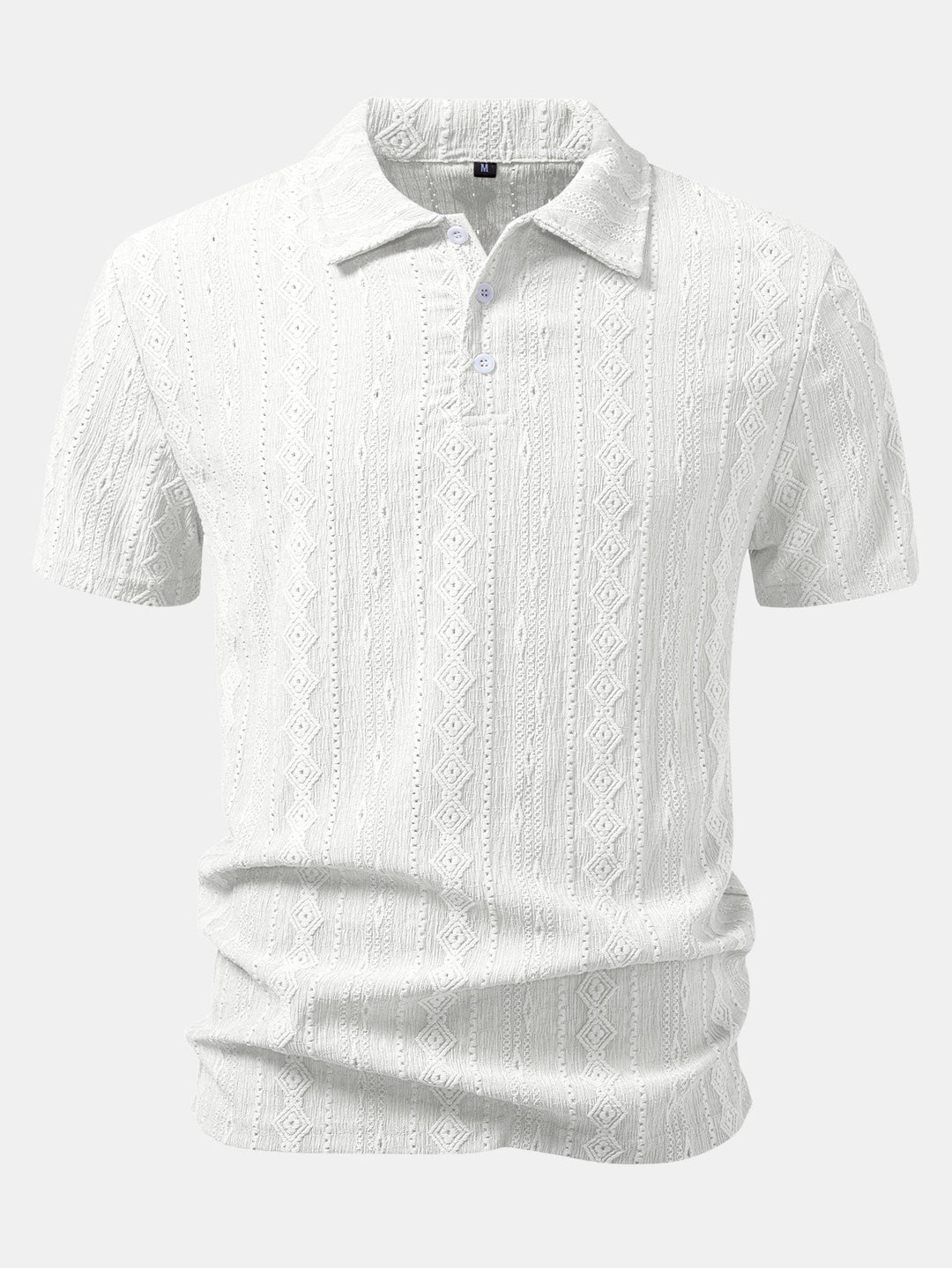 Geometric Jacquard Polo