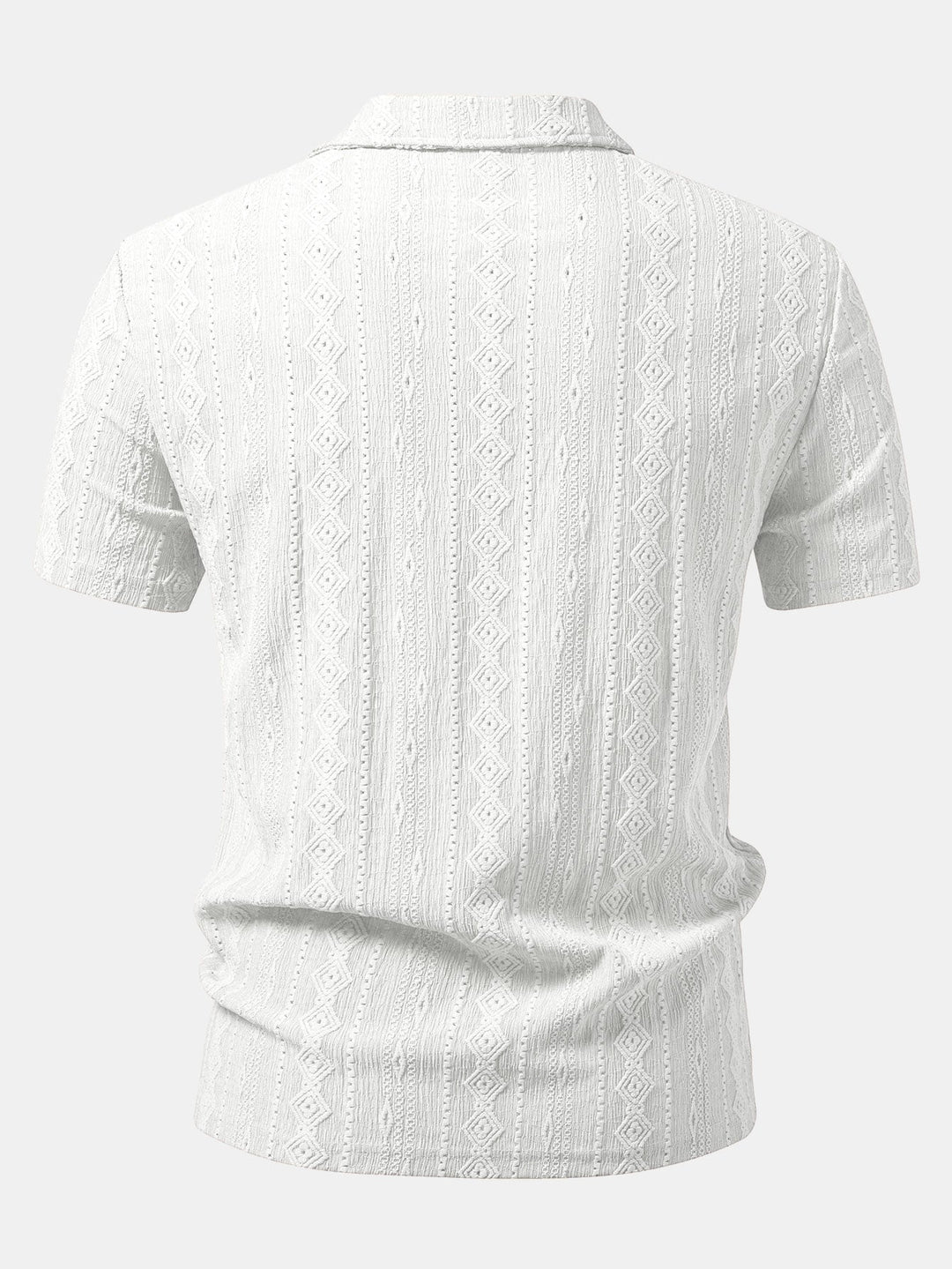 Geometric Jacquard Polo