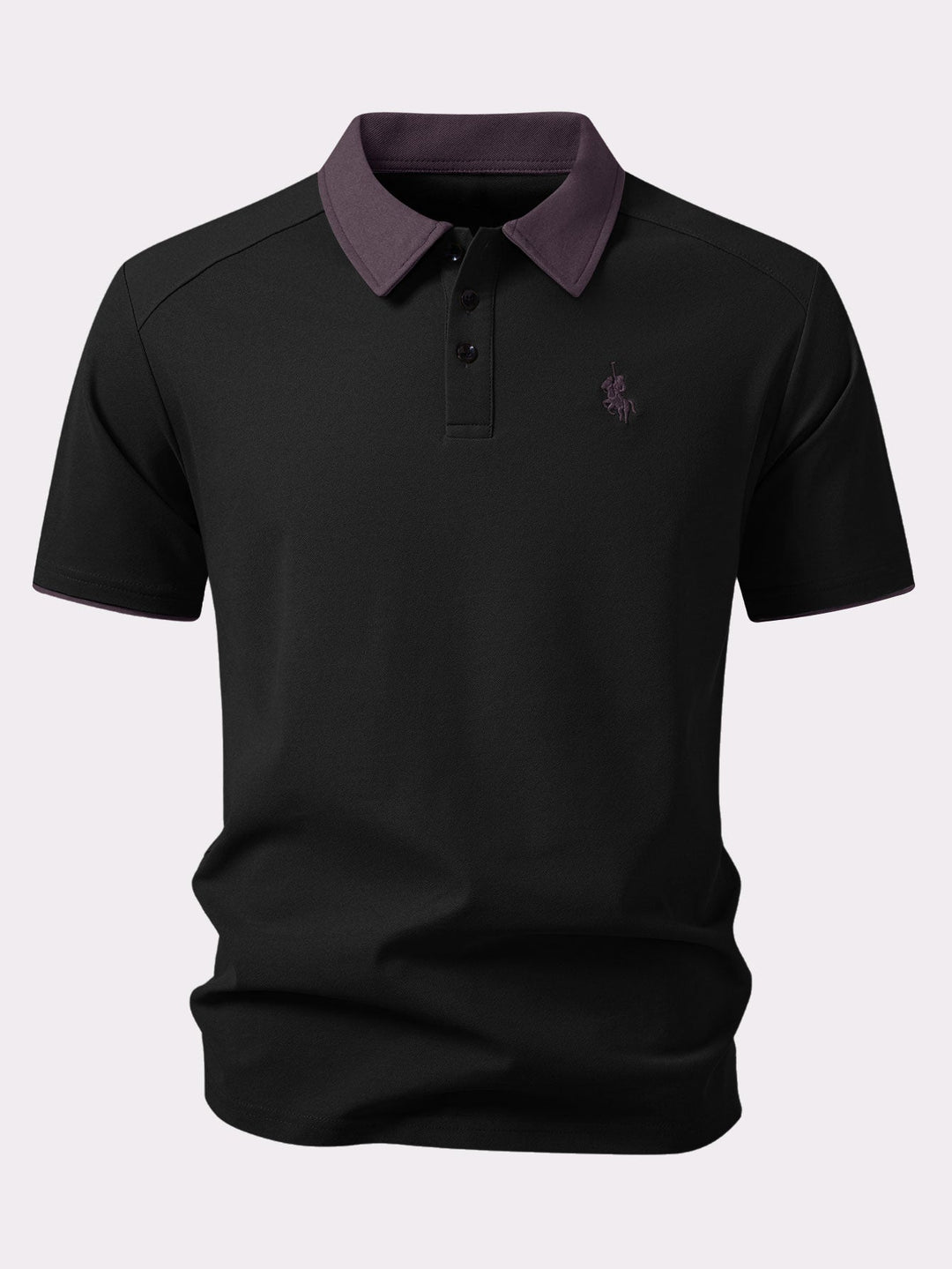 Contrast Collar Polo