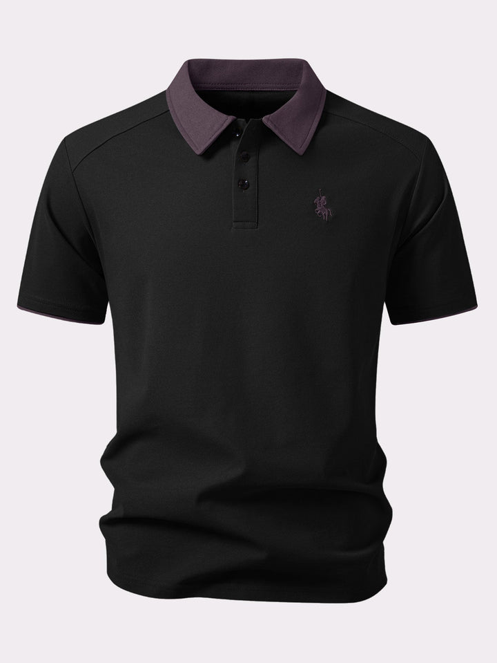 Contrast Collar Polo