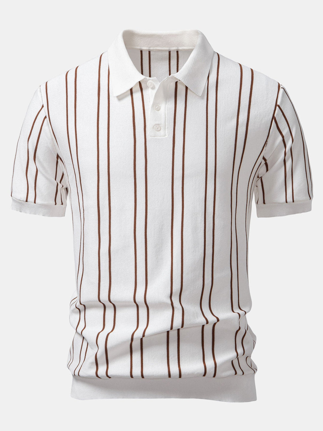 Gestreept Gebreid Polo Shirt