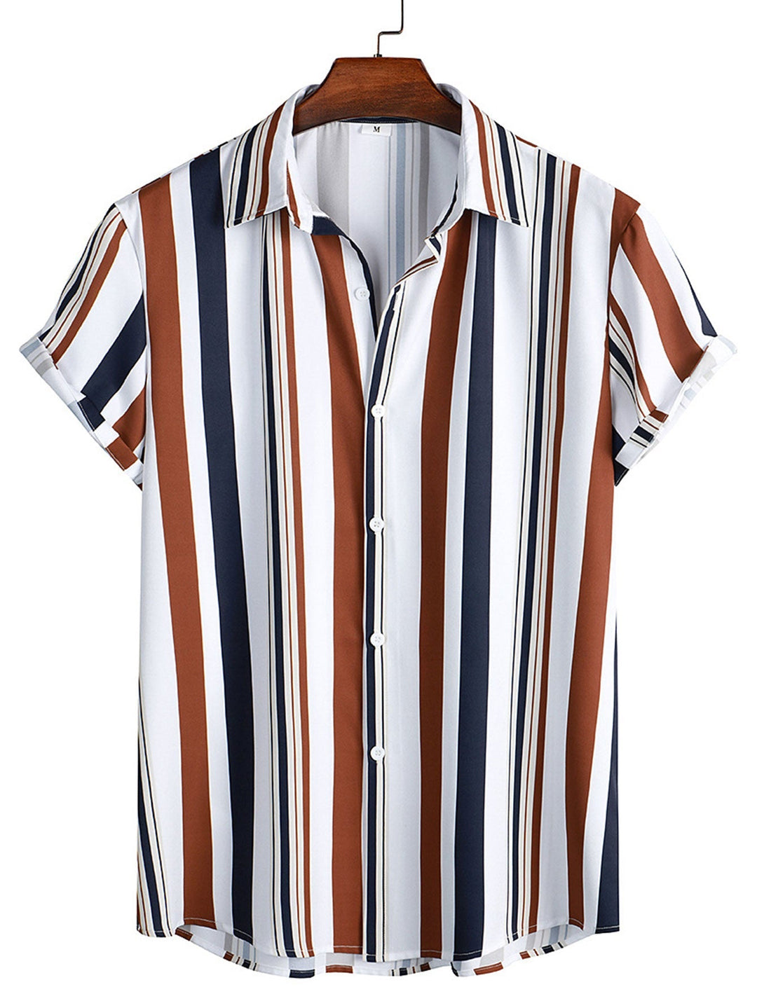 Gekleurd Gestreept Print Shirt & Zwemshorts