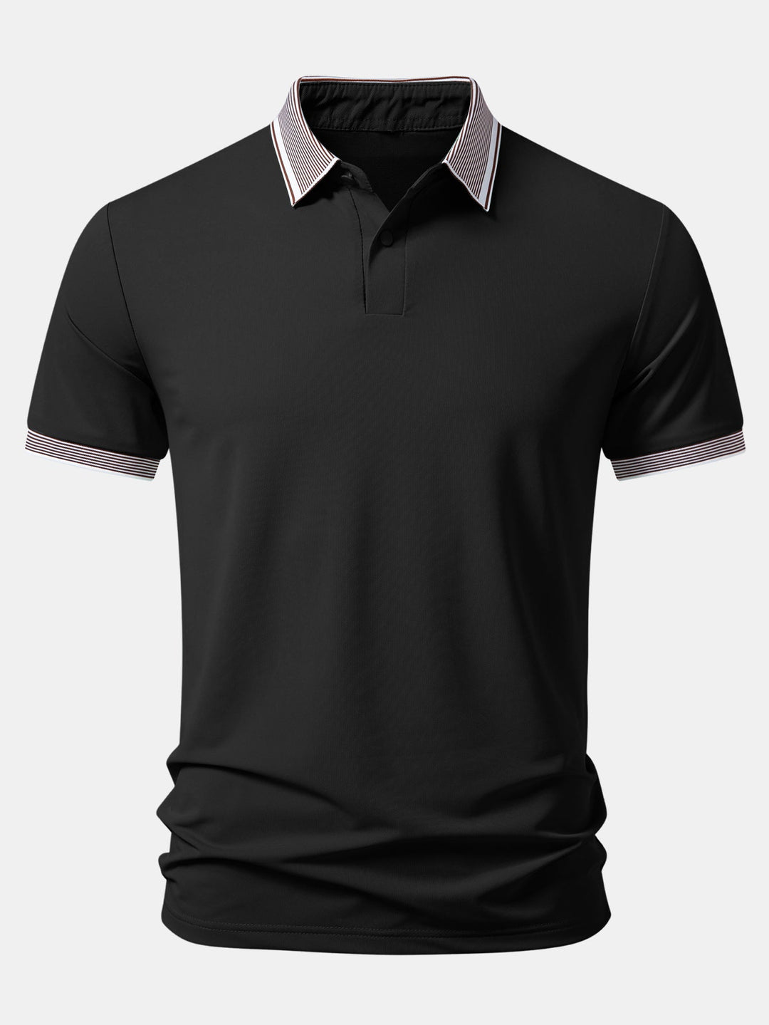 Contrast Stripe Trim Polo