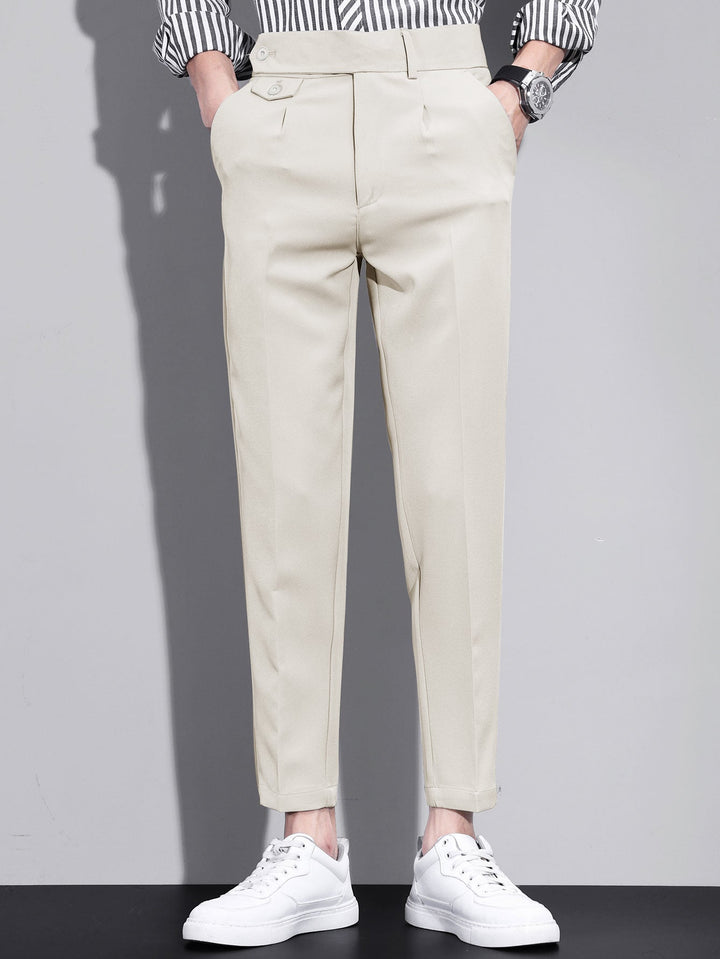 Slim Fit taps toelopende cropped broek