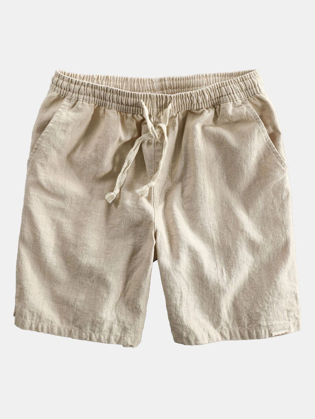 Linnen Rayon Mix Knopsluiting Shirt & Linnen Katoen Mix Touwsluiting Shorts