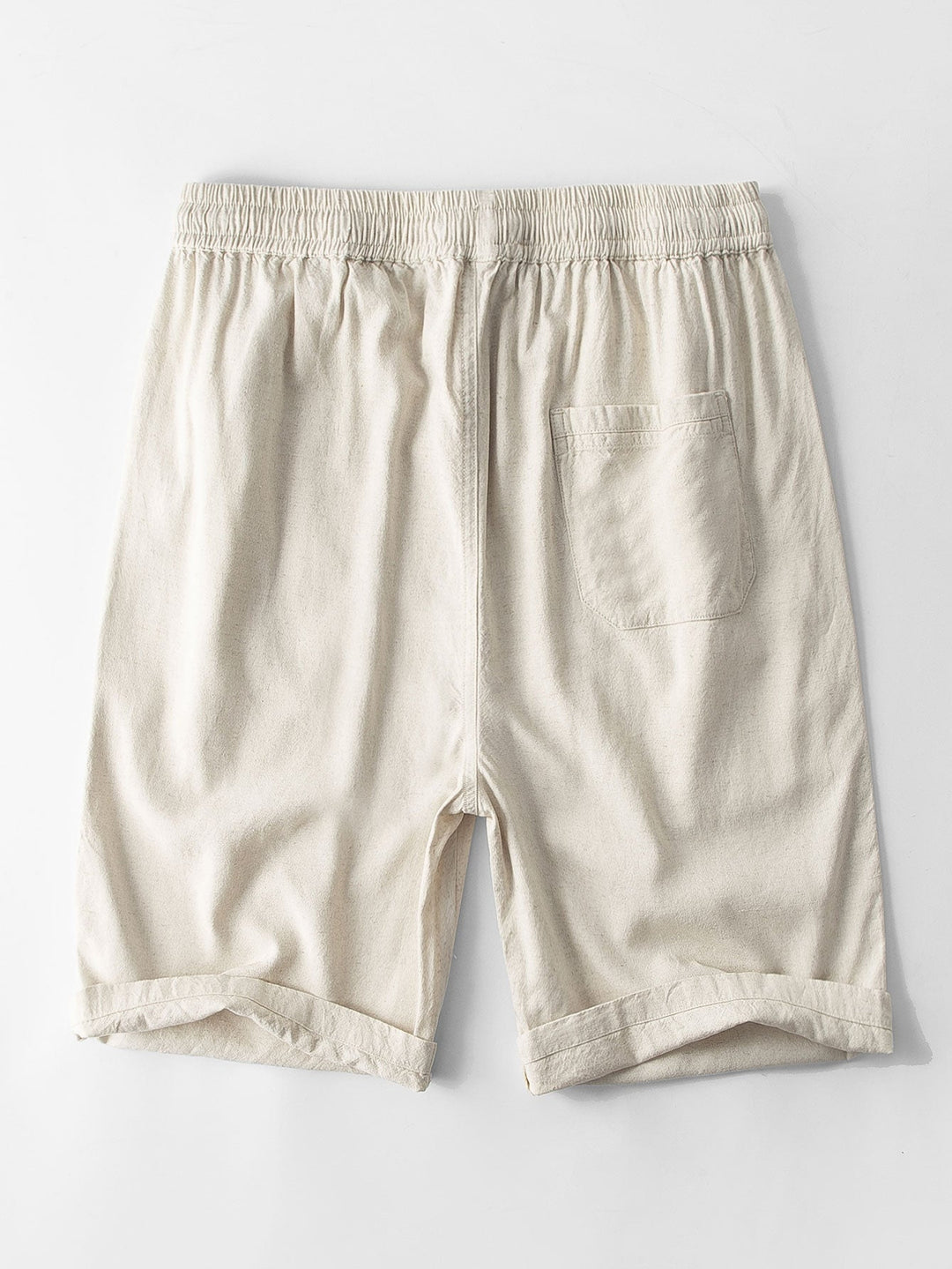 Linnen Rayon Mix Knop-Up Shirt & Linnen Katoen Mix 11" Shorts