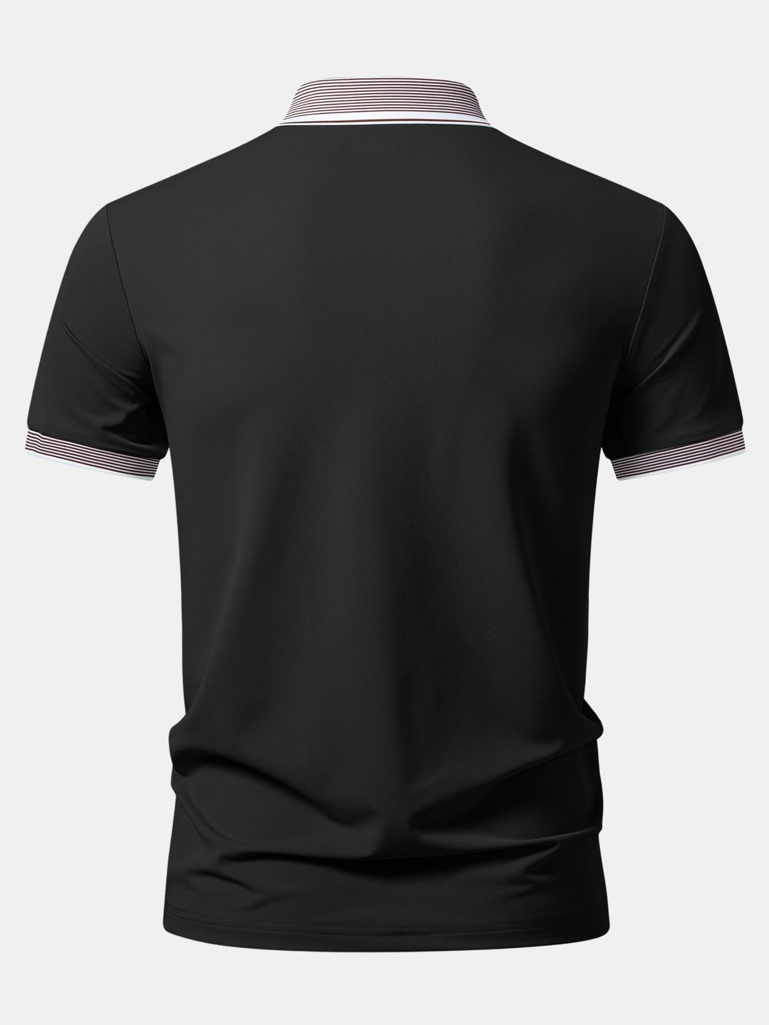 Contrast Stripe Trim Polo