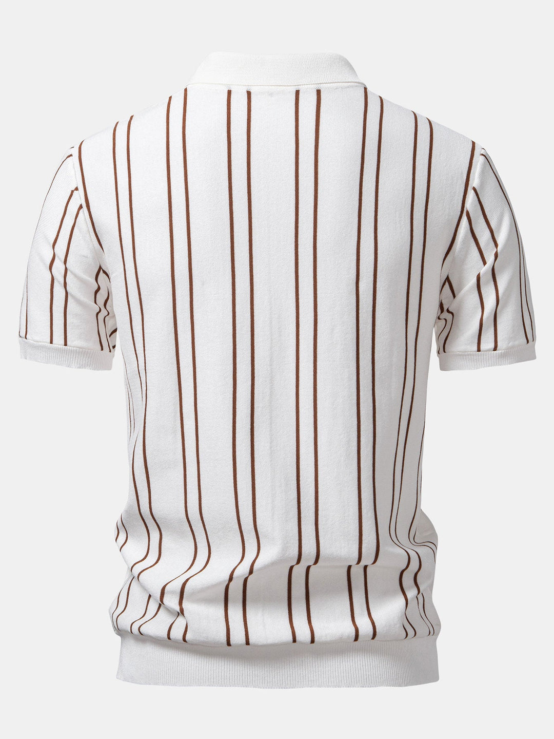 Gestreept Gebreid Polo Shirt