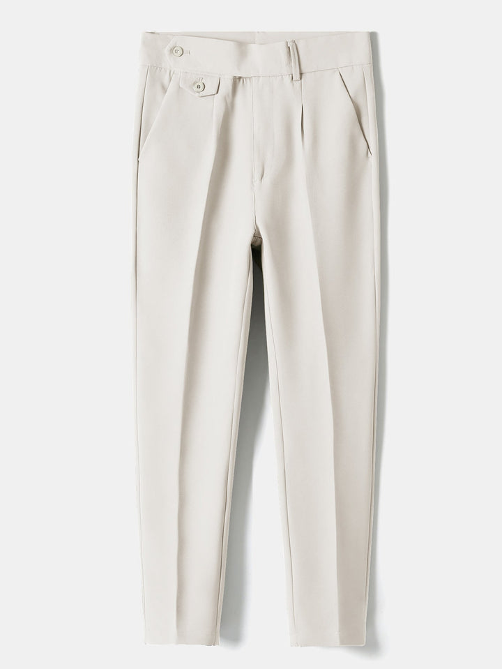 Slim Fit taps toelopende cropped broek