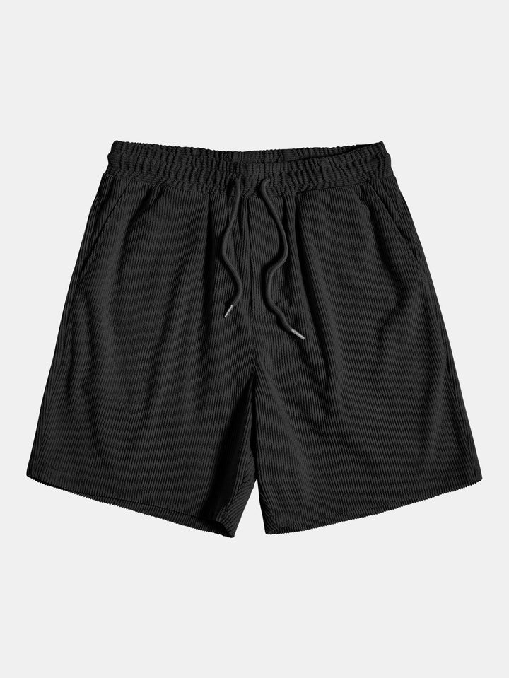 Korte Mouwen Twee-Kleurige Katoenen Overhemd & Katoenen Korte Broek